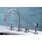 Kingston Brass KS8728CML Widespread Kitchen Faucet, Brushed Nickel KS8728CML - alternate 6